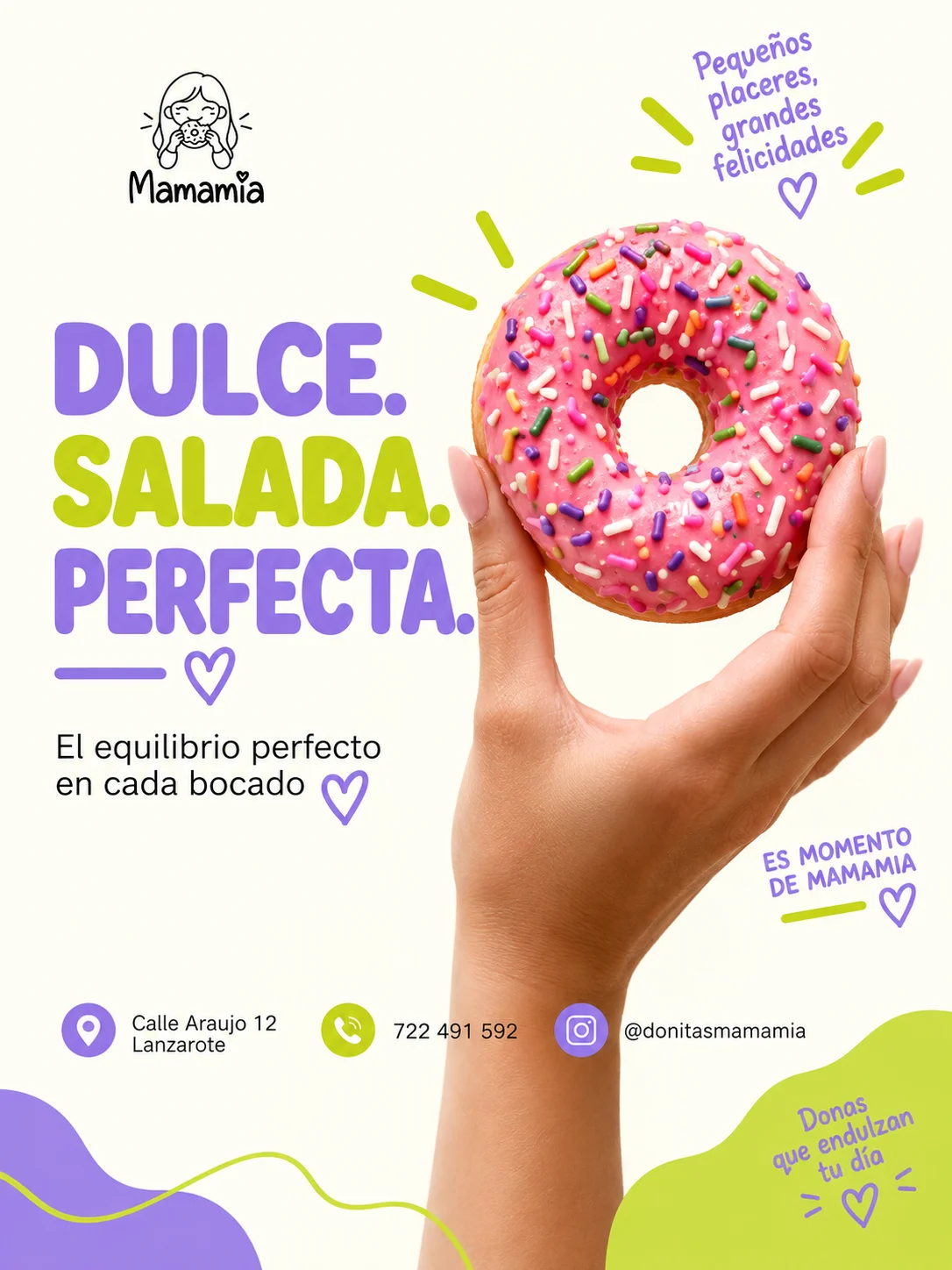 Publicación de ejemplo: producto con mensaje corto y beneficios