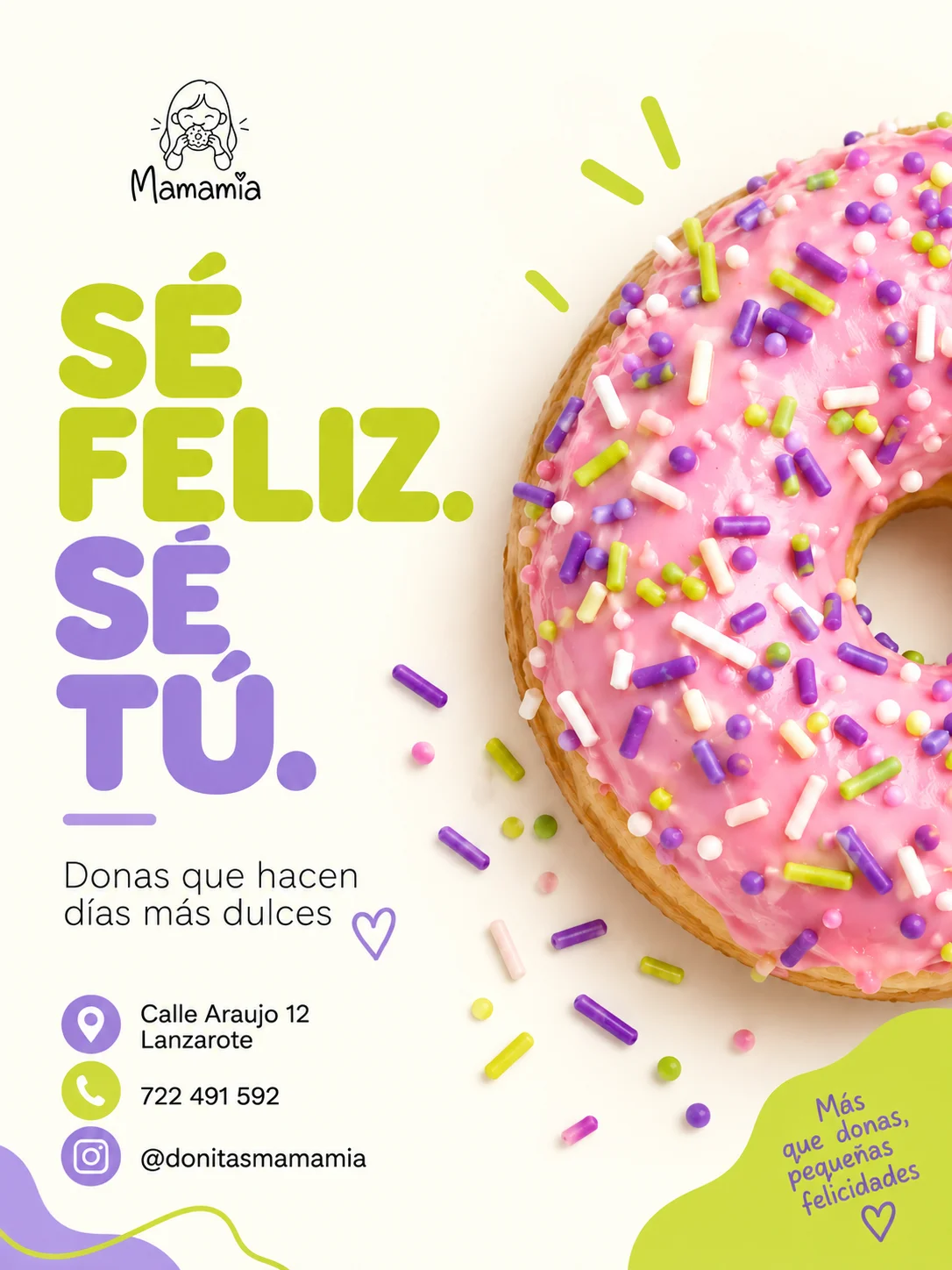 Publicación de ejemplo: mensaje de marca con producto protagonista
